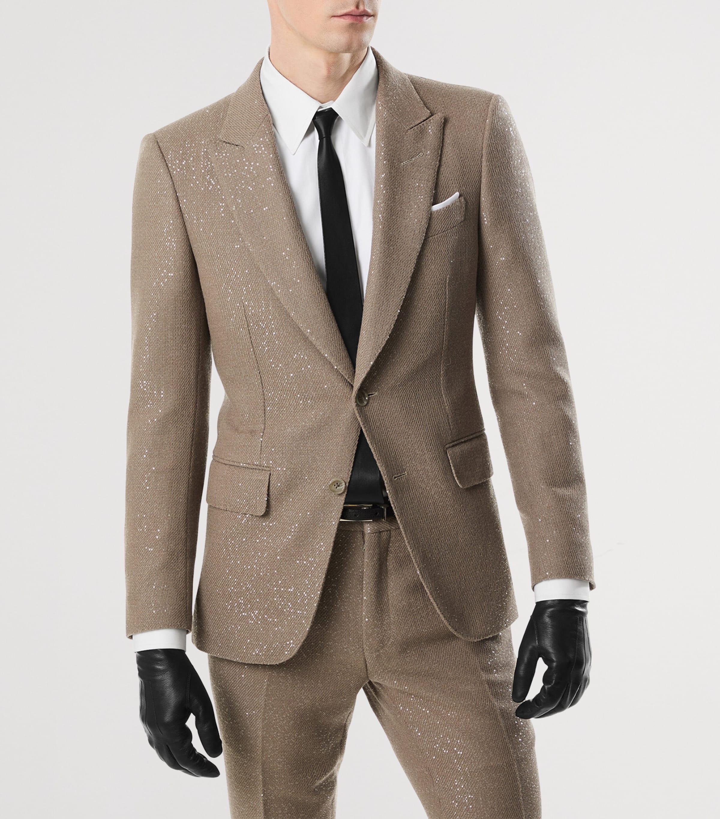 Virgin Wool-Blend Sequinned Blazer JBQ Image 4