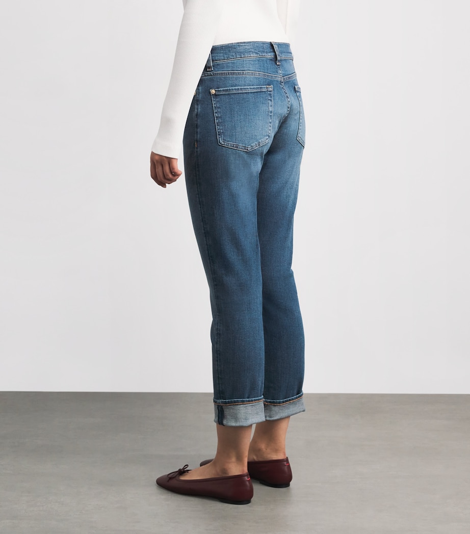 Cuffed Relaxed Skinny Jeans RETRO FADE WITH Image 4