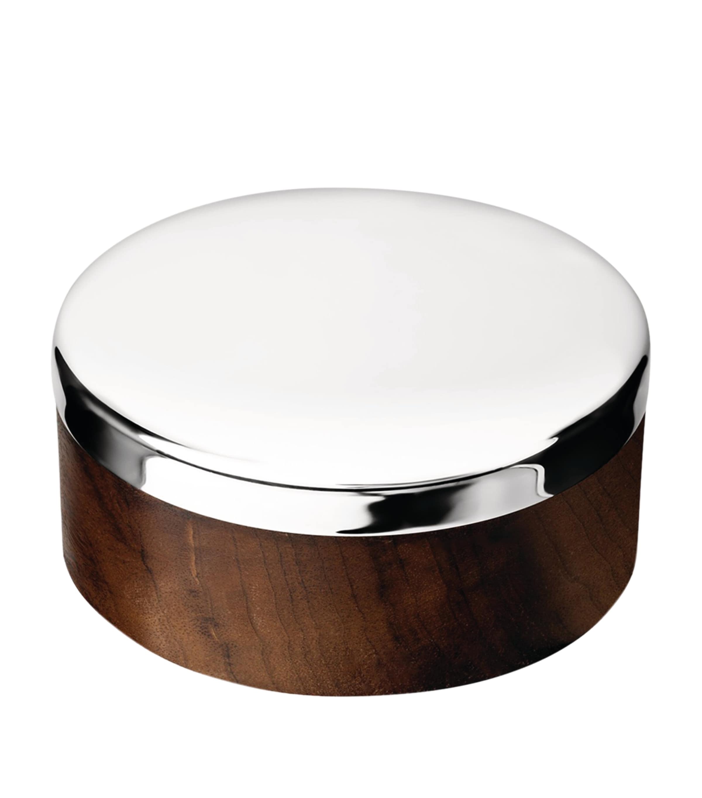 Christofle Small Silver-plated Wood Uni Box In Metallic