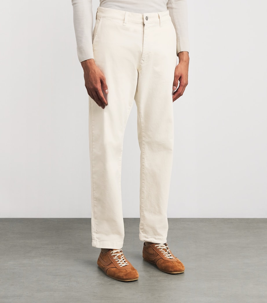 Stretch-Organic Cotton Aden Chinos IVORY Image 3