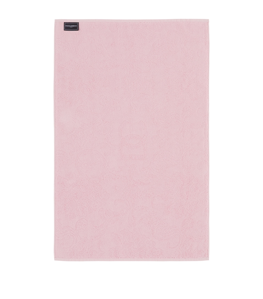 Cotton Jacquard Bath Mat (87cm x 54cm) U0053 ROSA Image 2