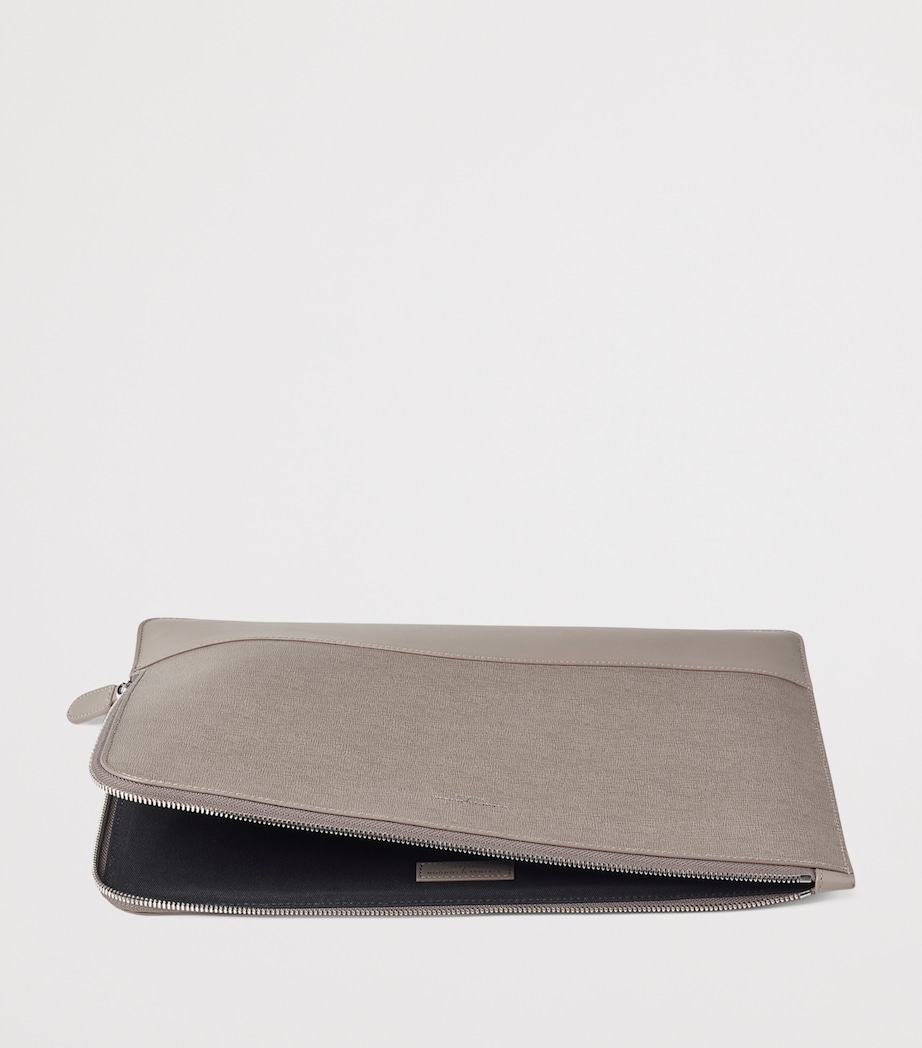 Leather City Folio Laptop Case CASPIANBLUE Image 3