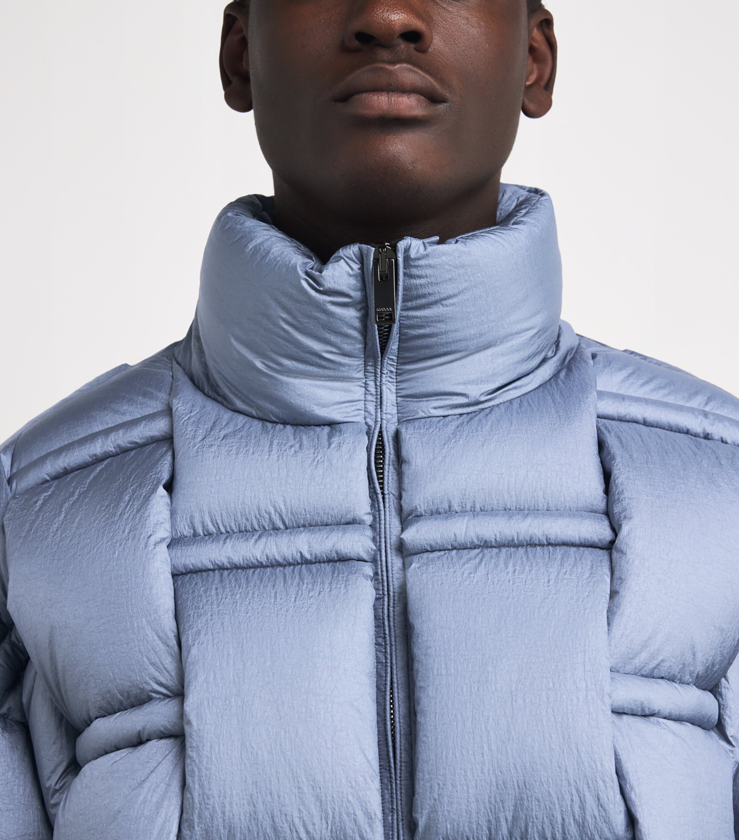 3D Down-Filled Puffer Jacket MTLLIC BLU\PWDR PNK Image 6