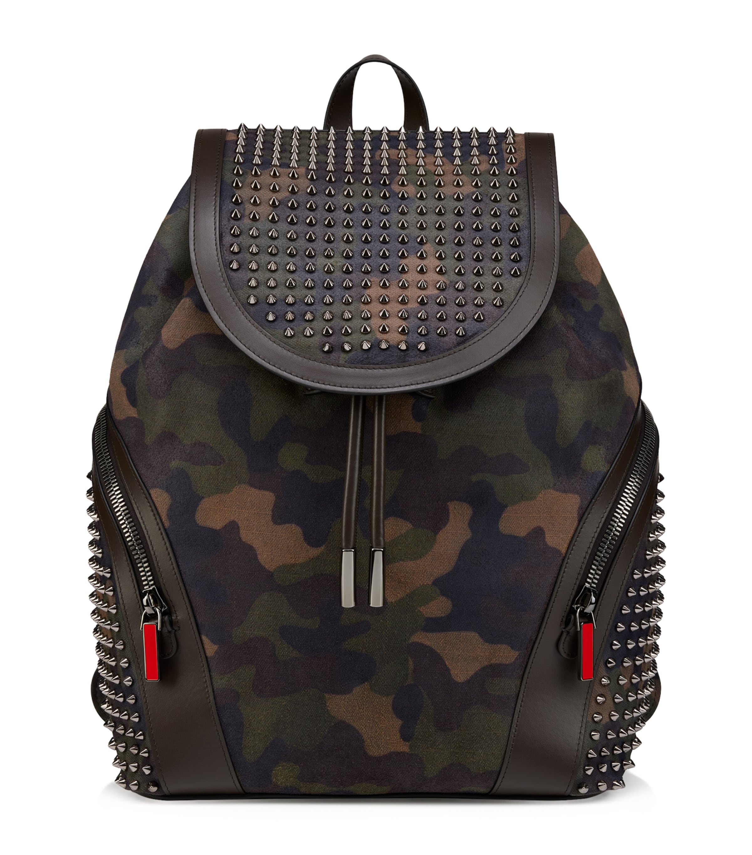 Christian Louboutin Calf Leather Funky Backpack In Red