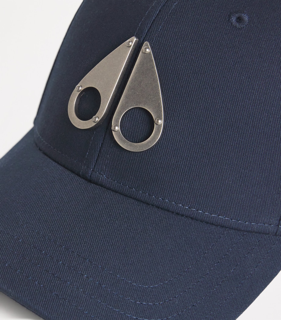 Cotton Logo Baseball Cap NAVY - 833 Image 4