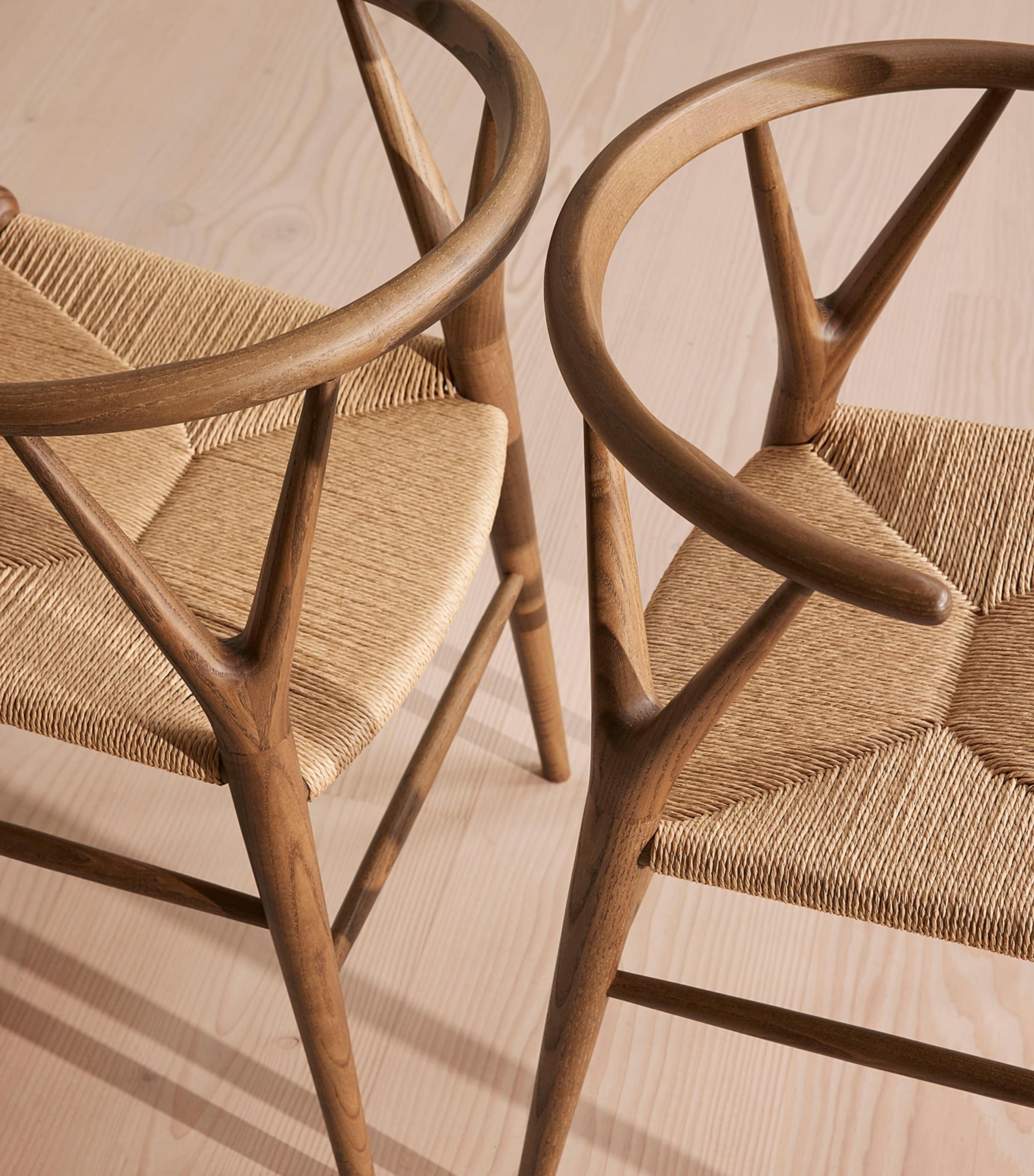 Soho Home Set of 2 Walnut Sitwell Chairs Brown Image 6