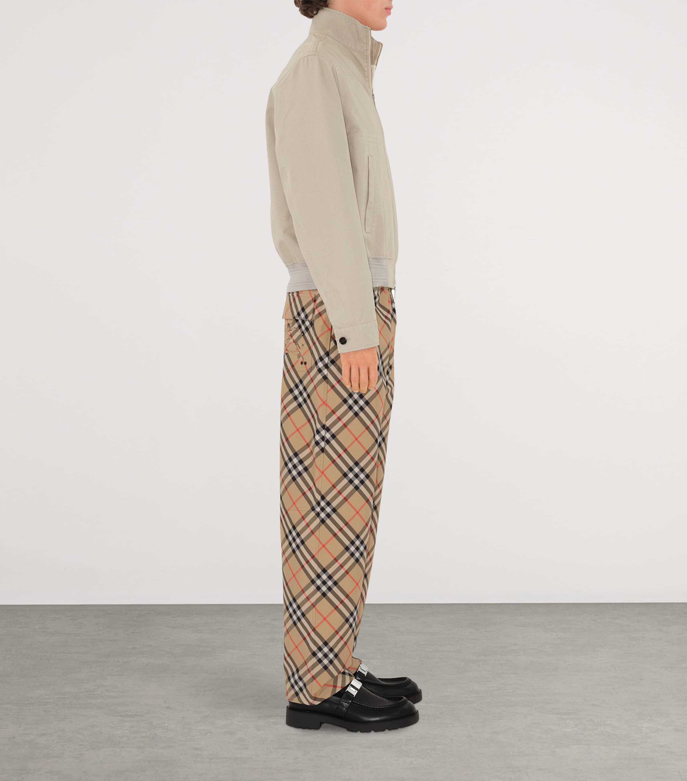 Twill Check Trousers SAND IP CHECK Image 3