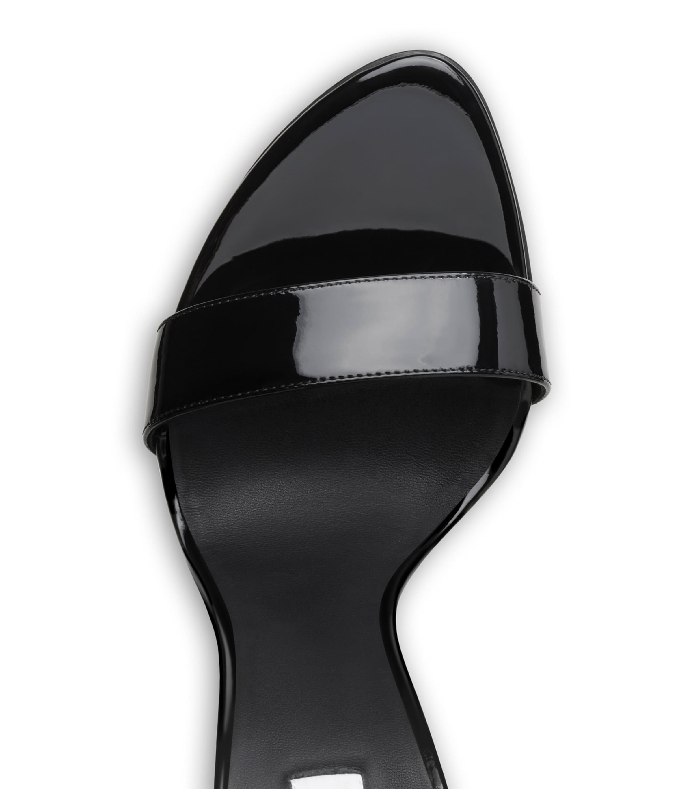 Alaïa Patent Leather Cone Sandals 110 Noir Image 6