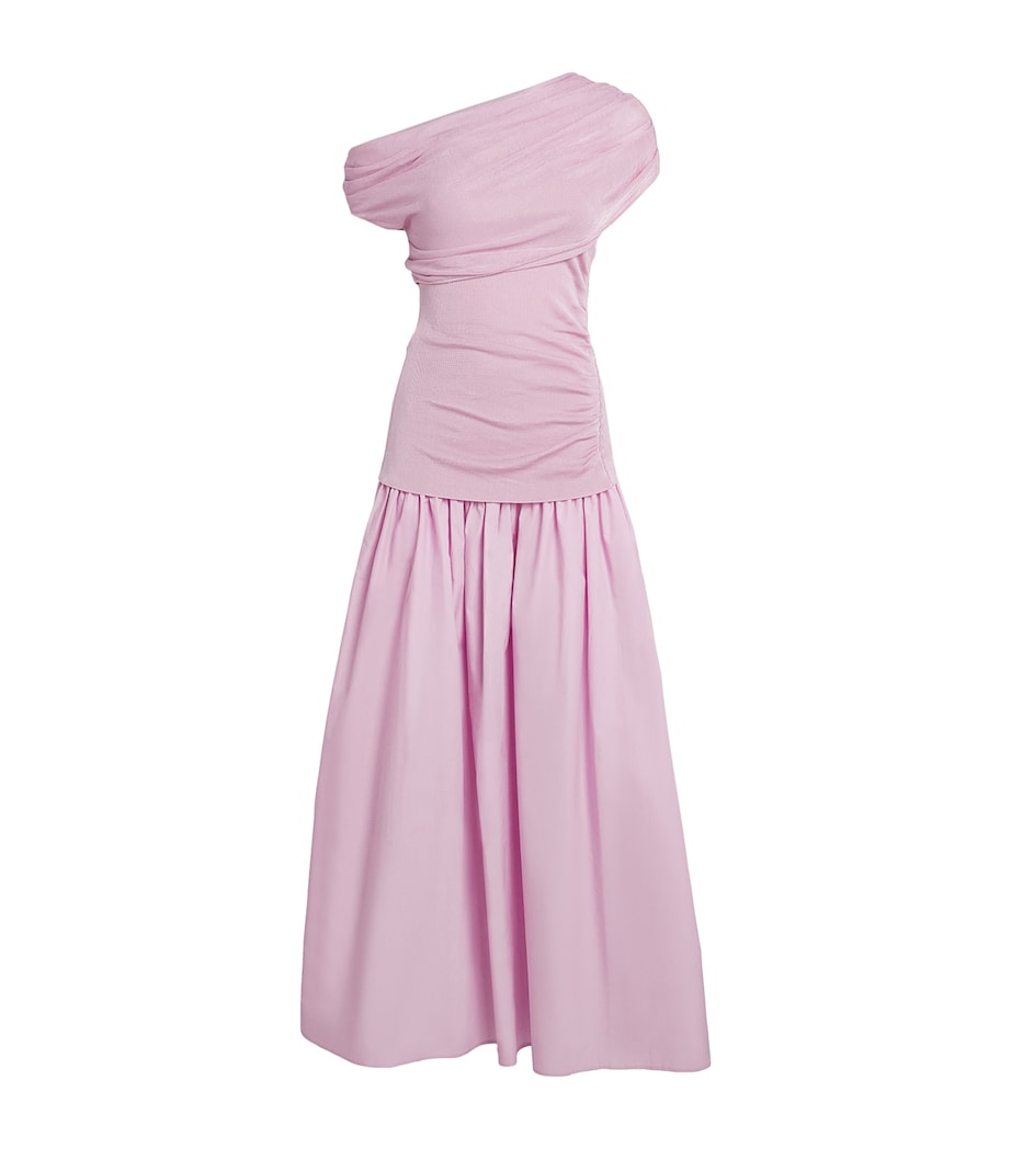 Draped Maxi Dress PINK Image 1