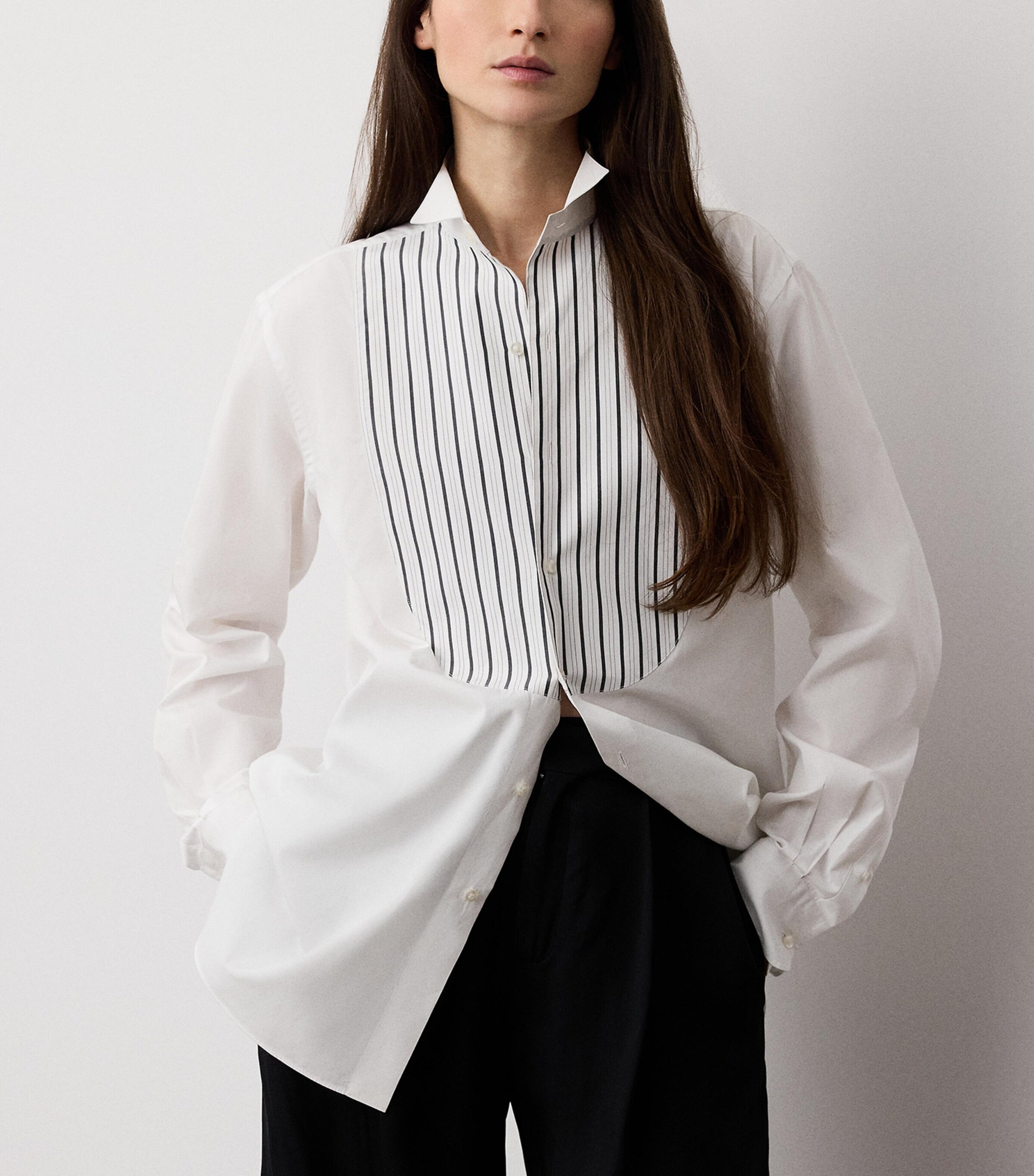 Ralph Lauren Collection Womens Cotton Broadcloth Courtney Shirt White Image 3