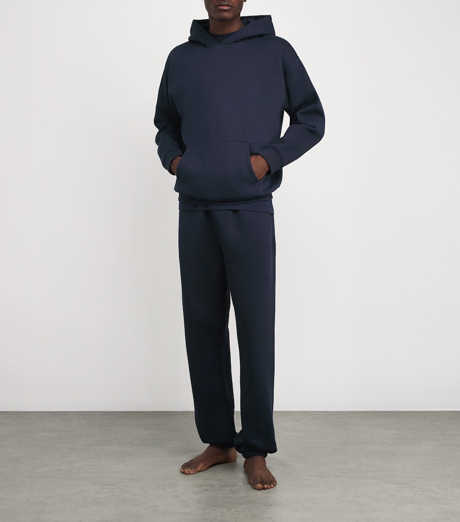 Fleece Lounge Relaxed Hoodie NAVY Image 2