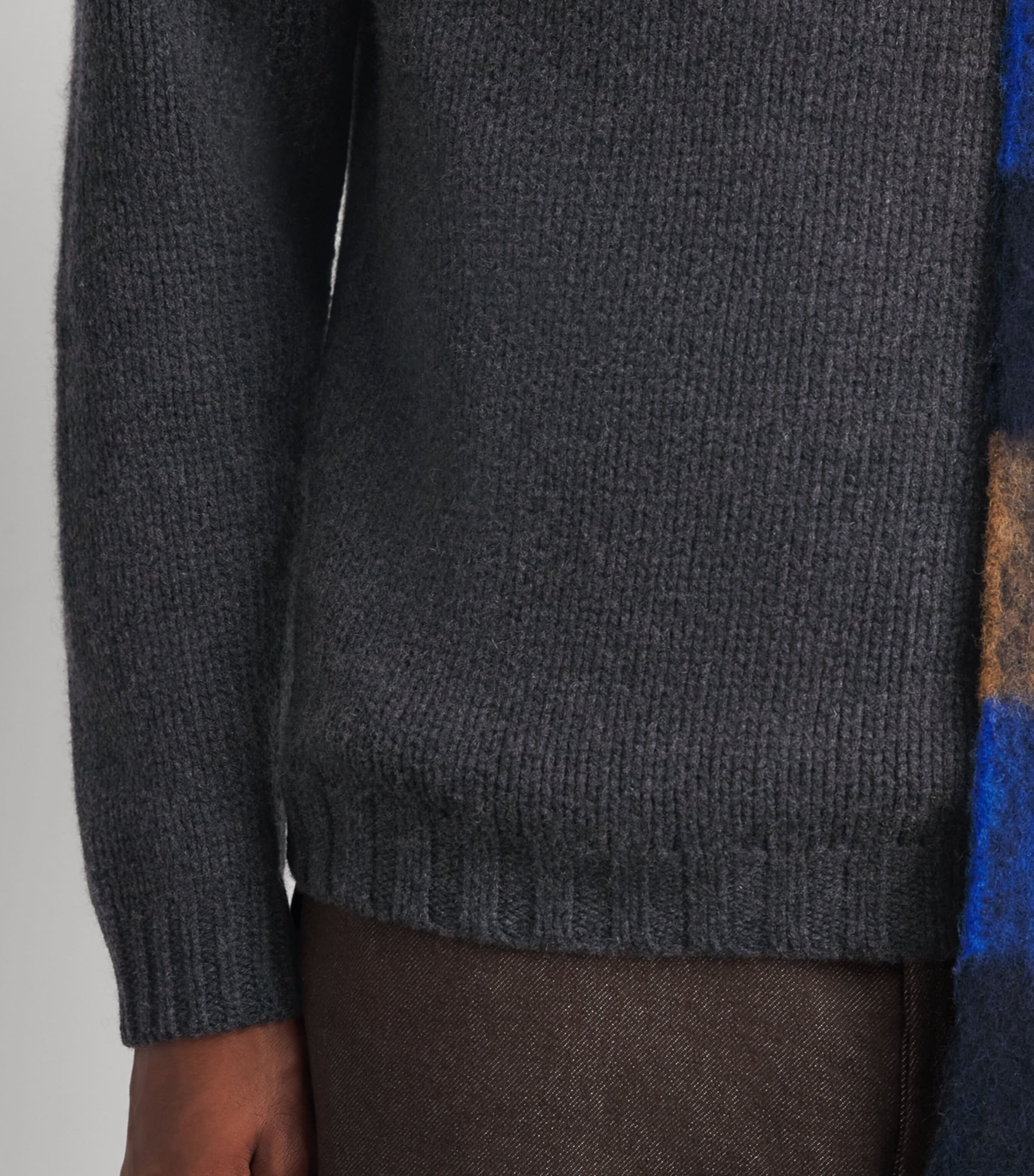 Allude Mens Cashmere Collared Sweater Image 3