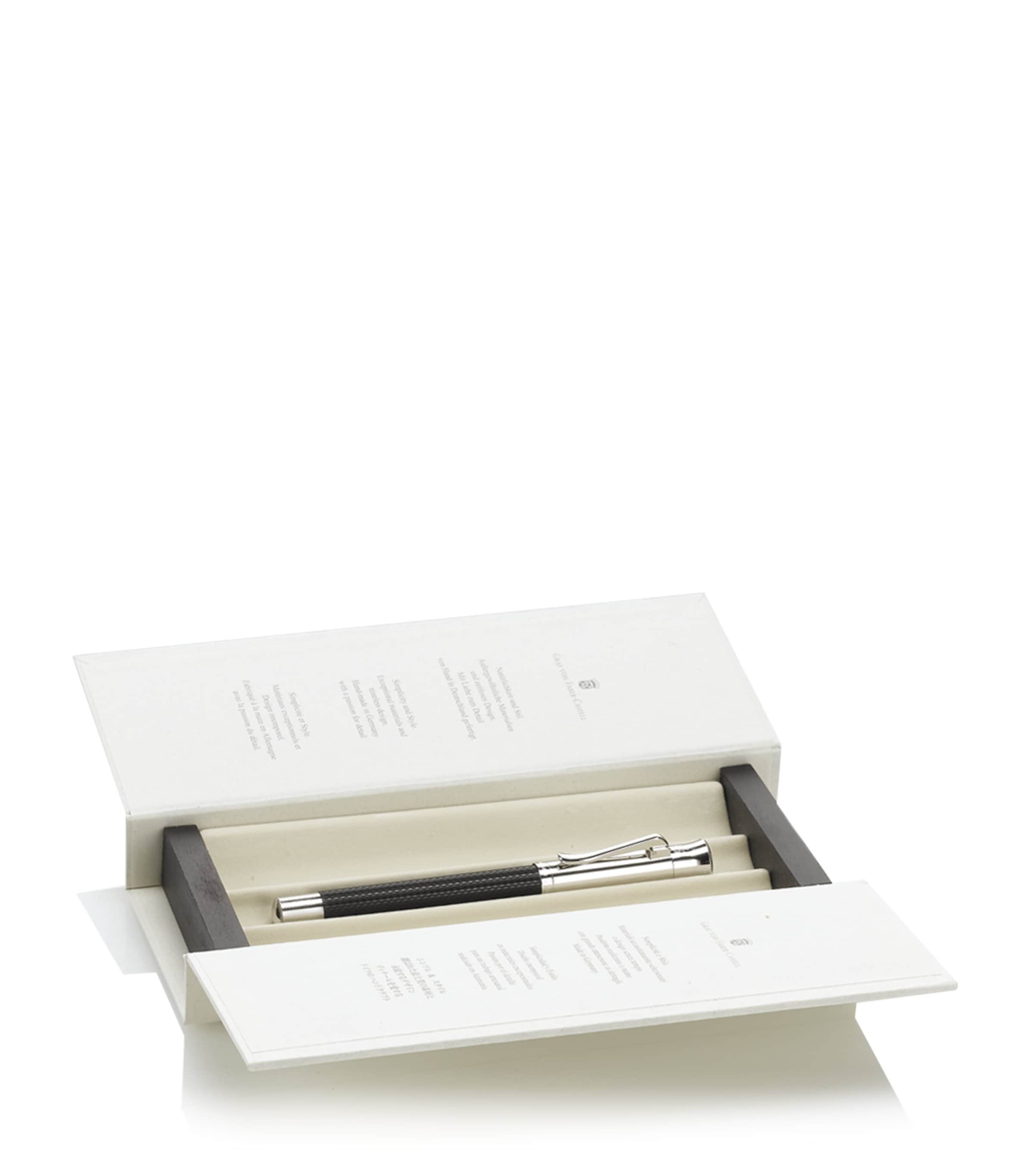 Graf Von Faber-castell Guilloche Fountain Pen In Black