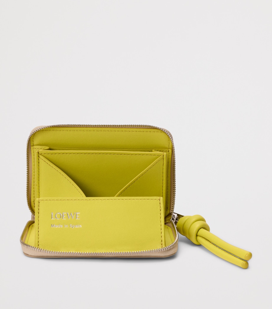 LOEWE Leather Knot Coin Purse Beige/lemon Image 2
