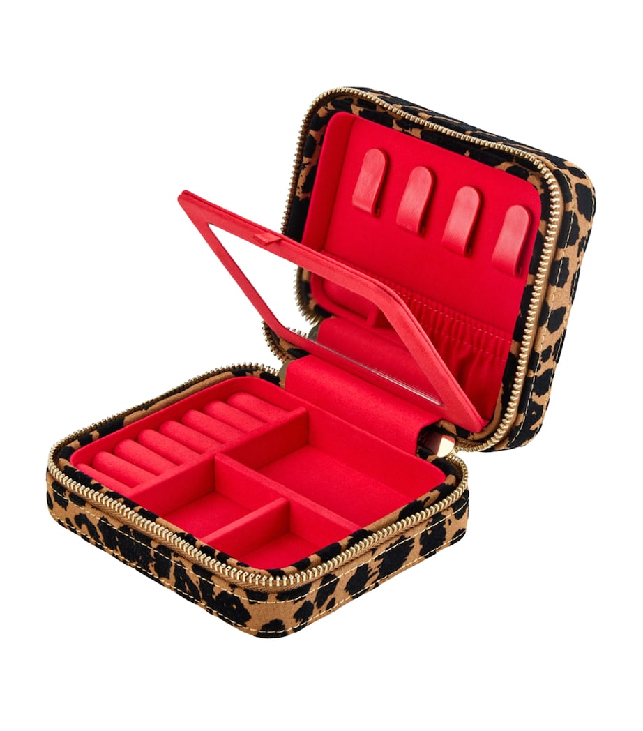 Nubuck Savanna Travel Jewellery Case TAN Image 2