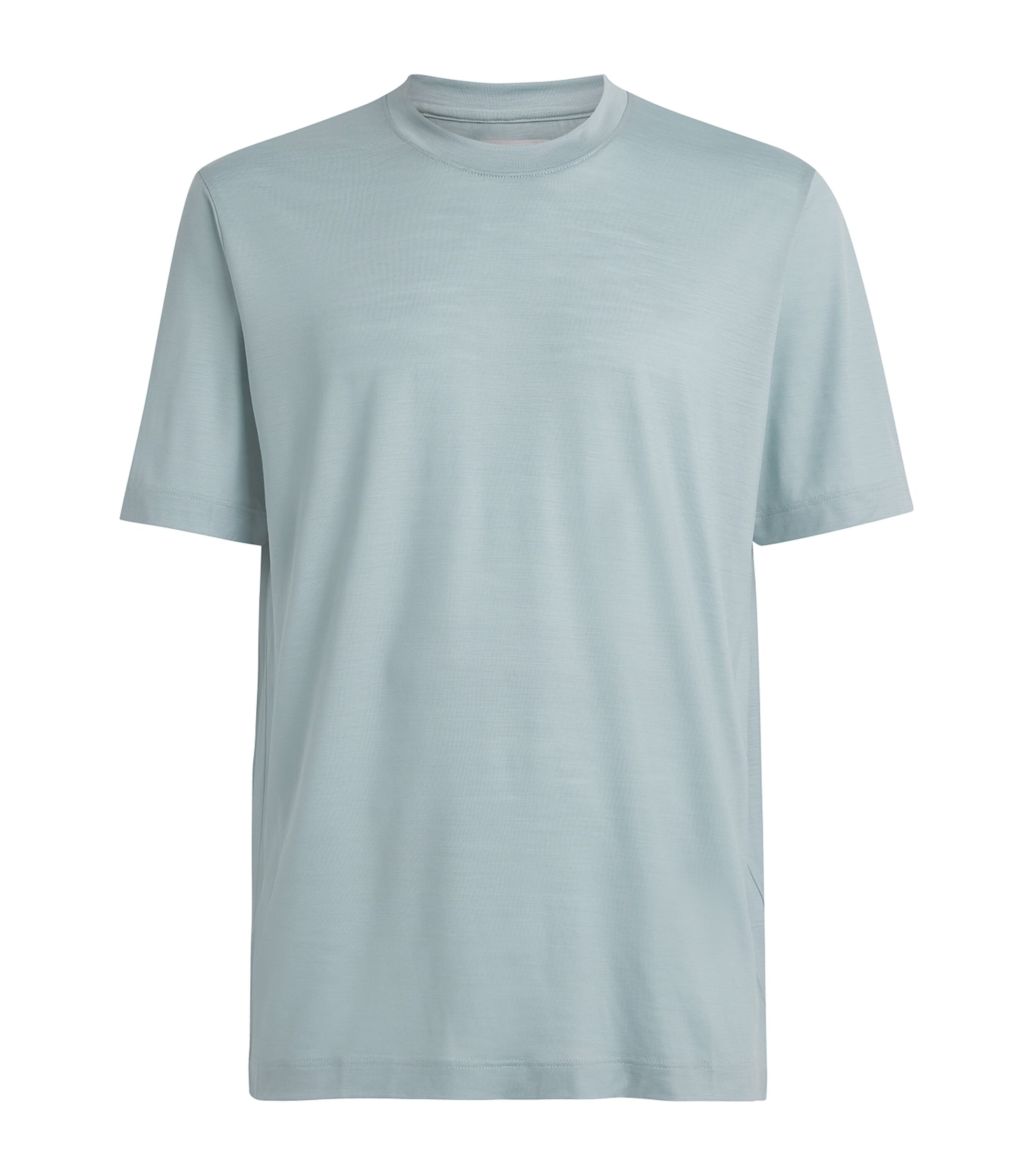 Marco Pescarolo Mens Virgin Wool T-Shirt Light Blu Image 1