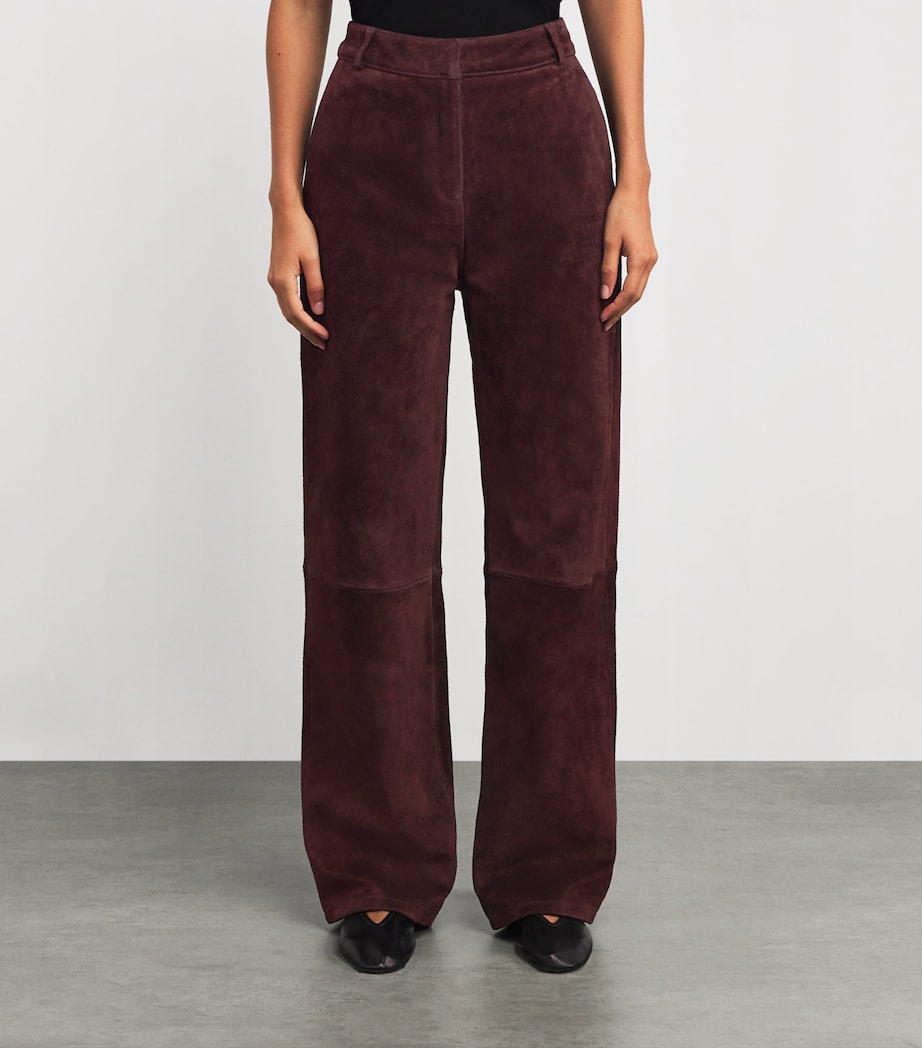 Sole Suede Straight Trousers SHIRAZ Image 3