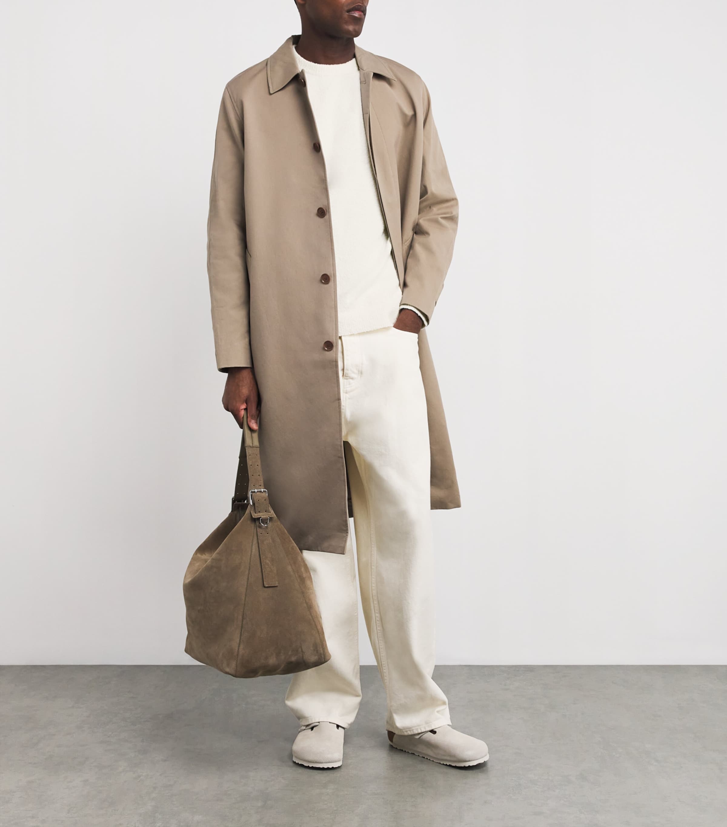 Cotton-Blend Sanino Sweater CLEAR CREAM Image 2