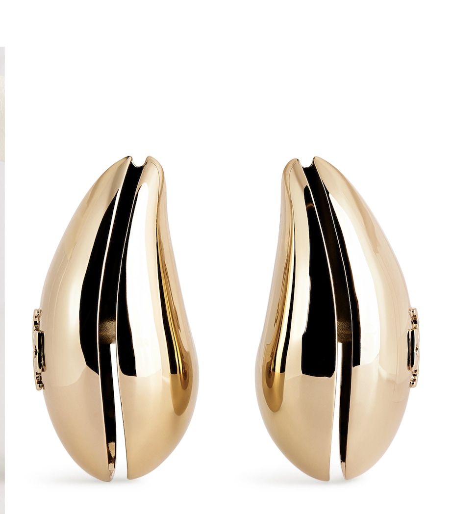 Wave Earrings LIGHT BRASS Image 1