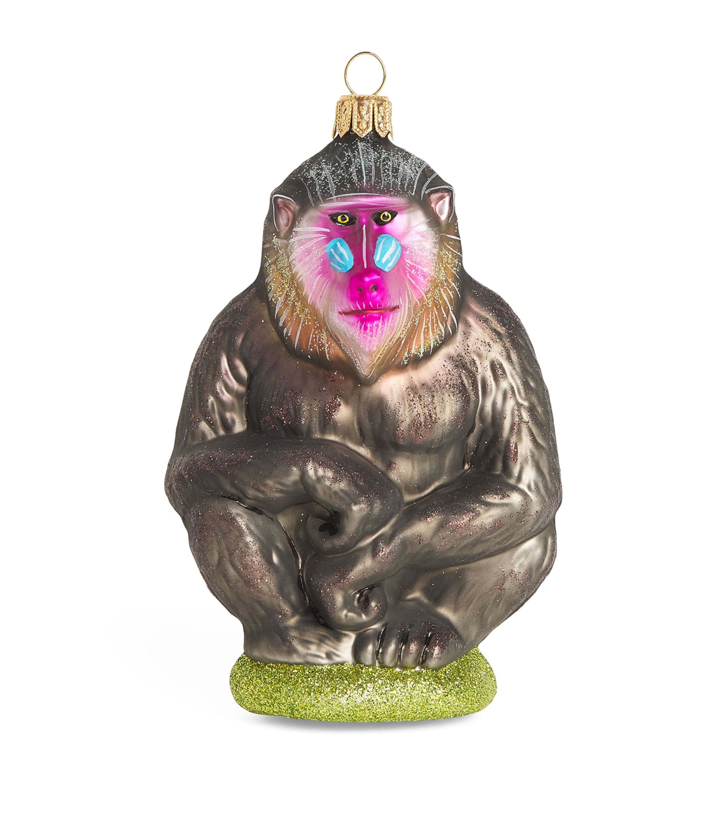 Harrods Mandrill Tree Decoration In Brown