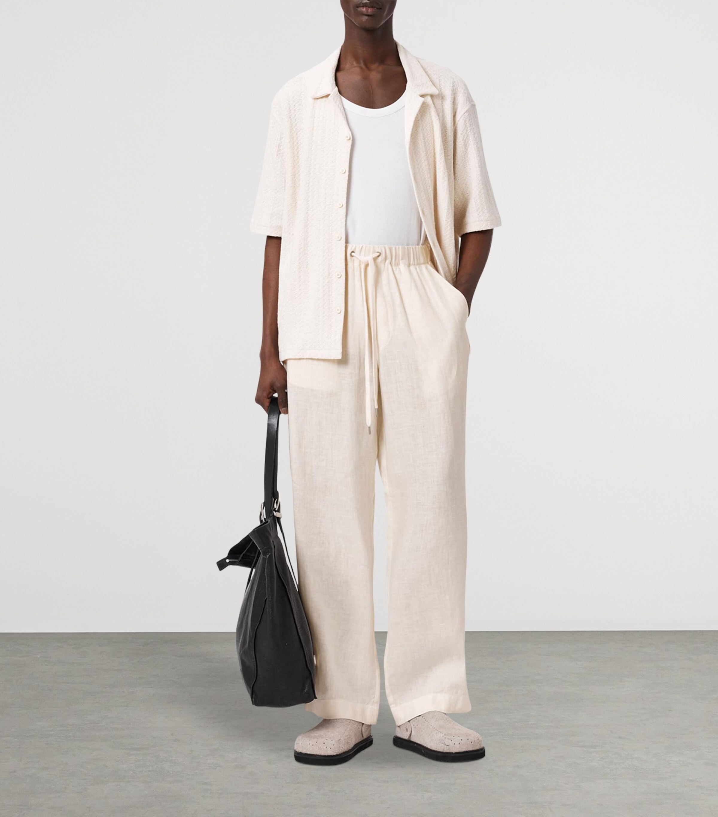 Linen Sharp Trousers COTTAGE WHITE Image 6