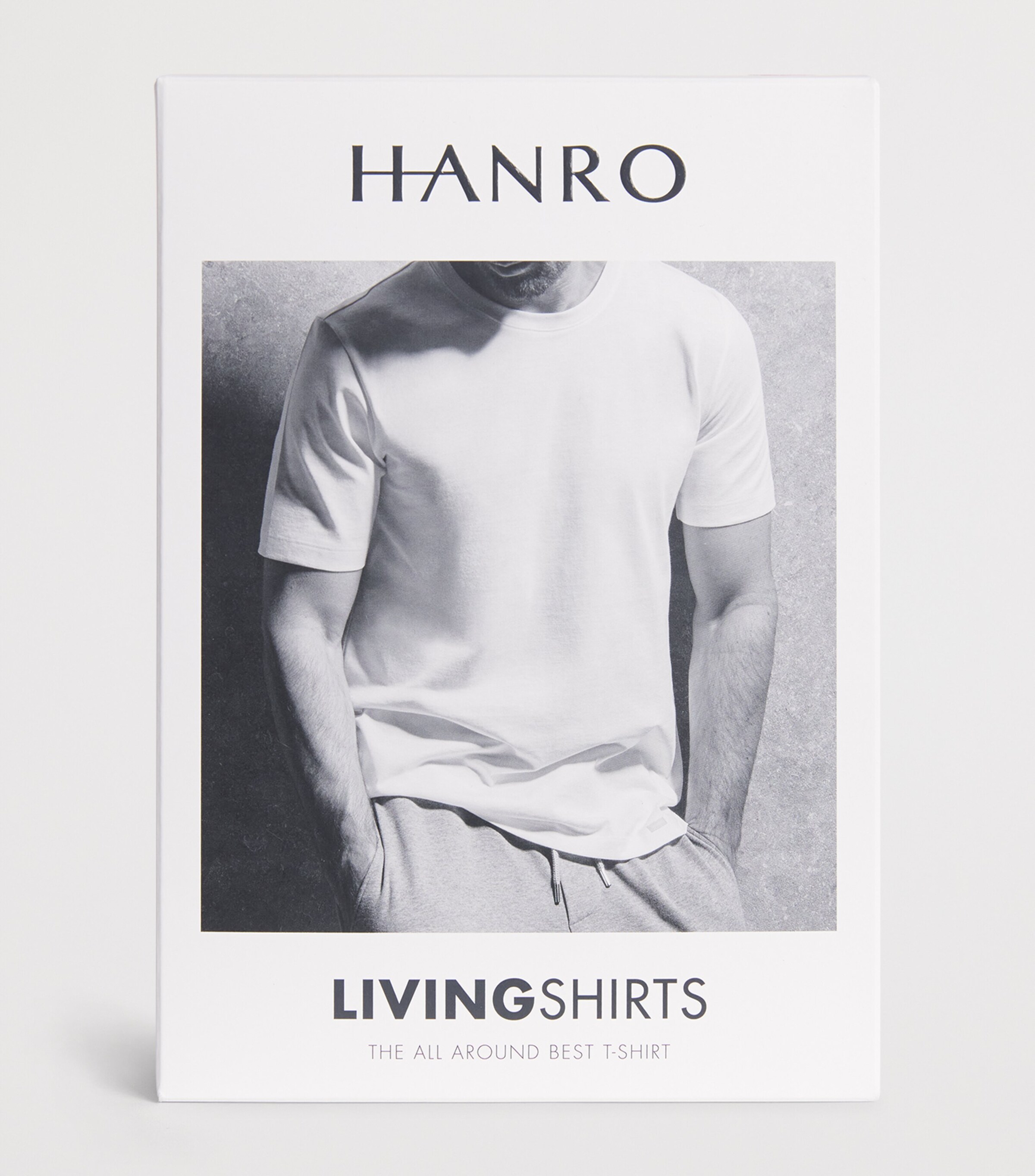 Hanro Mens Cotton Living Crew-Neck T-Shirt Garnet Rose Image 6