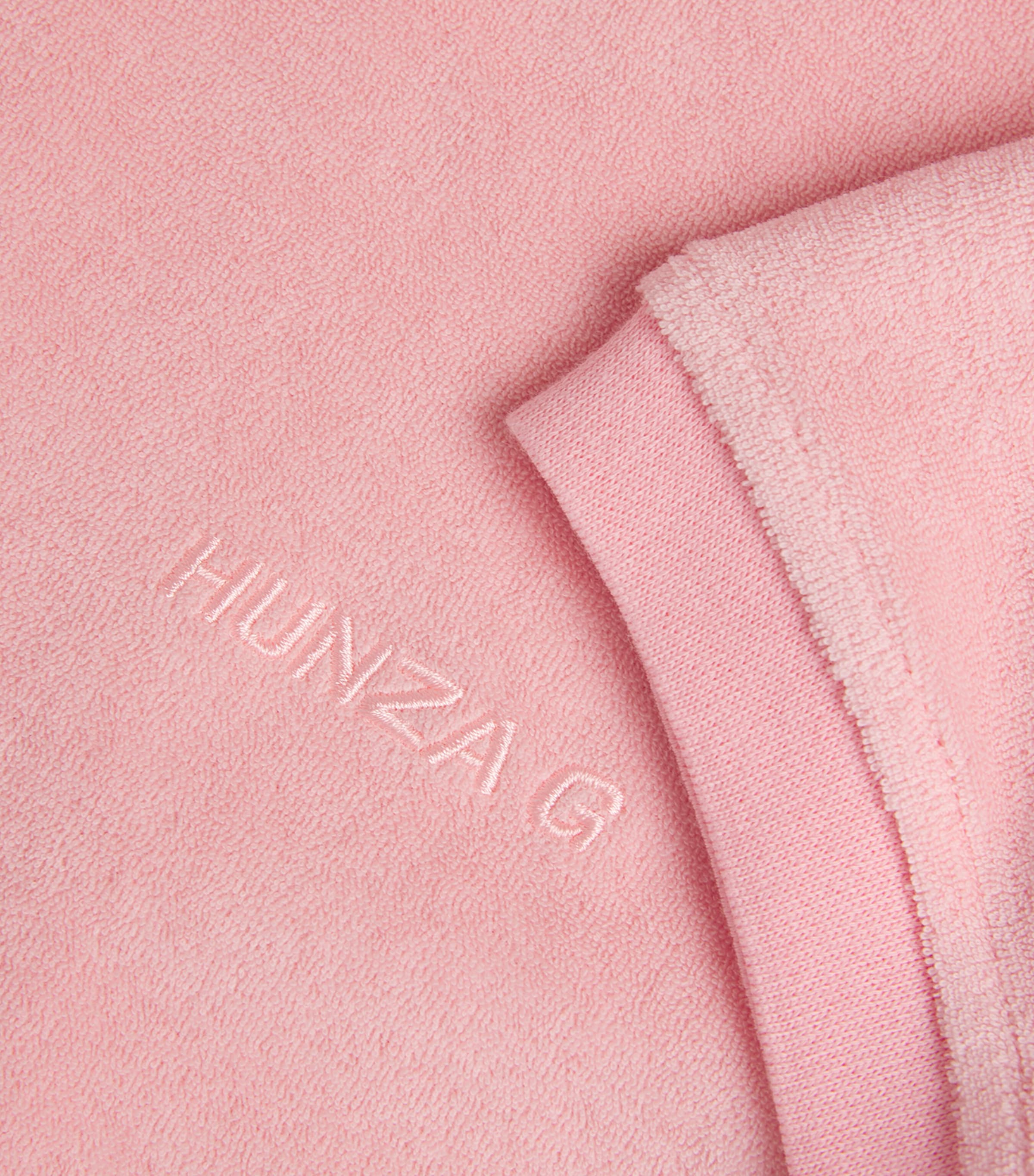 Cotton Terry Towelling Polo Shirt PINK Image 5