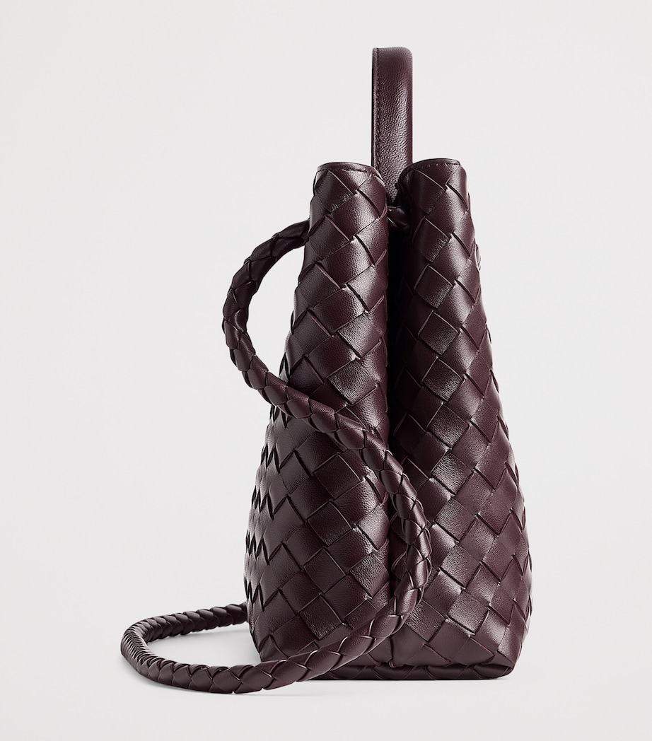 Small Intrecciato Leather Andiamo Top-Handle Bag 2265 Image 4