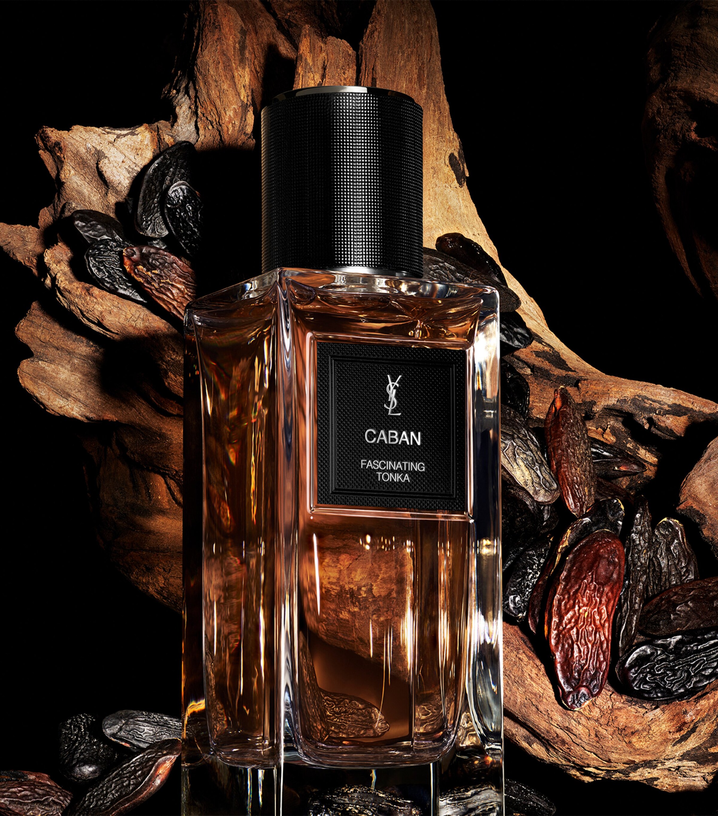 イヴ・サンローラン　YSLデカロゴハーフケット　ブラウン Yves Saint Laurent（イヴ・サンローラン） 【少々難あり】イブサン