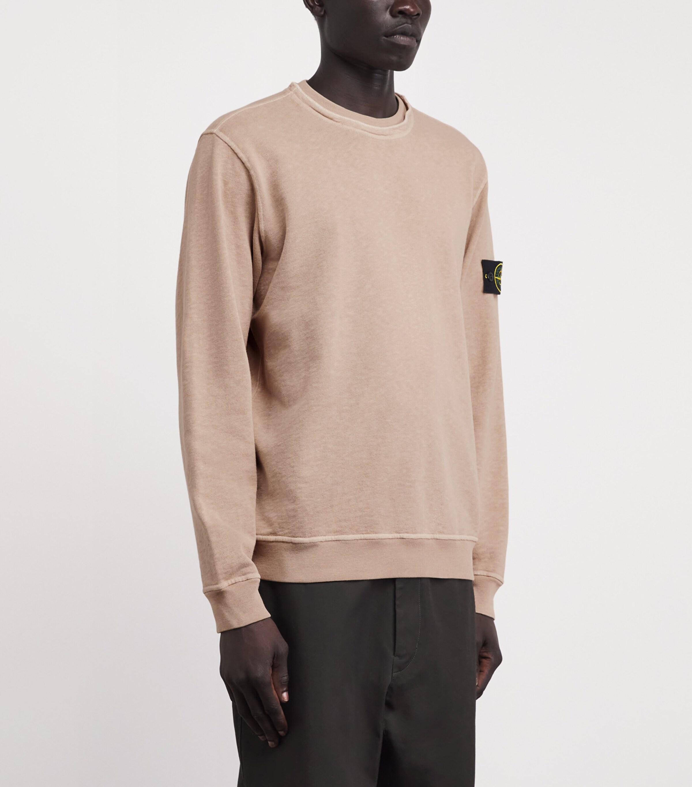 Stone Island Mens Cotton Faded Sweatshirt Image 4
