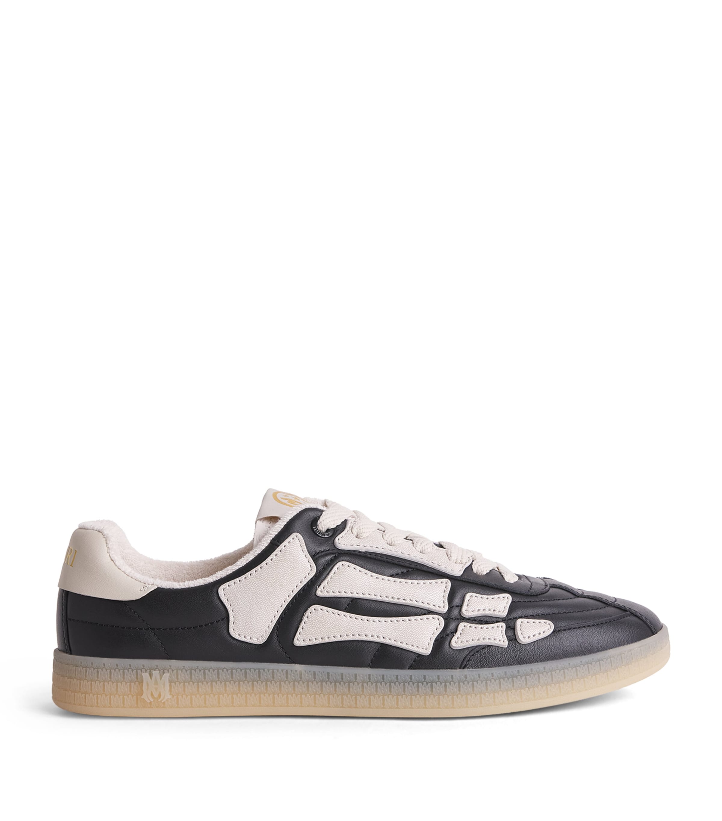 AMIRI Leather Pacific Football Sneakers Black Image 1