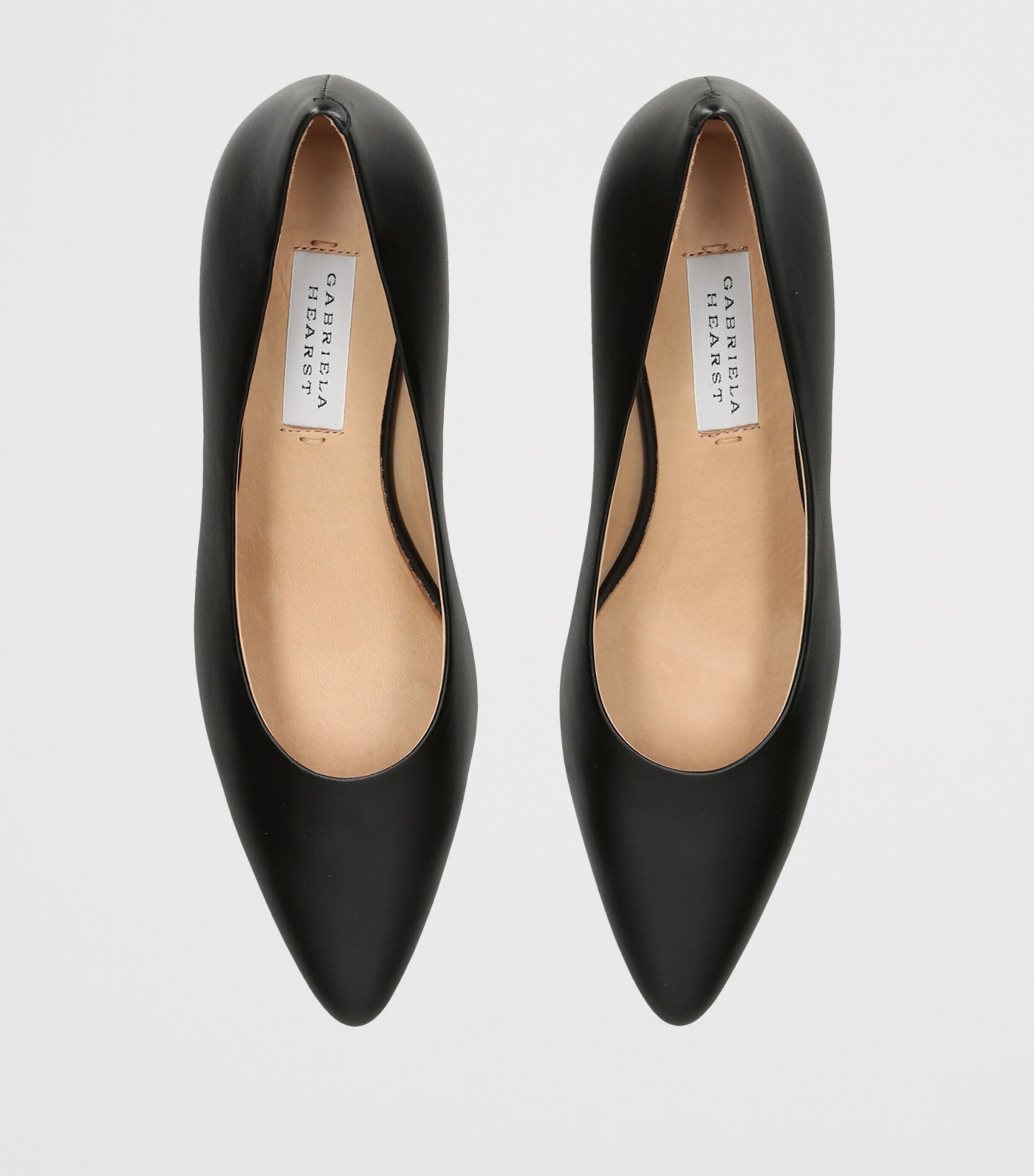 Gabriela Hearst Leather Peggy Heeled Pumps 50 Black Image 3