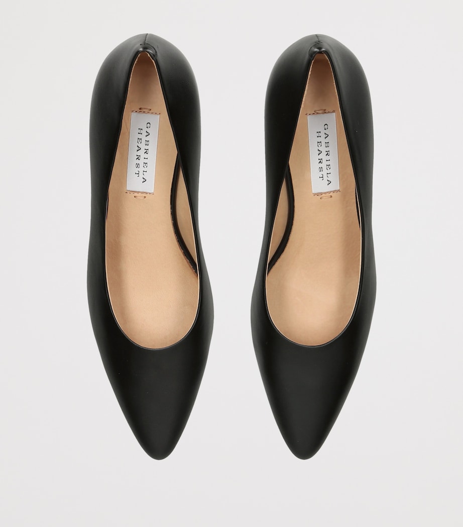 Gabriela Hearst Leather Peggy Heeled Pumps 50 Black Image 3