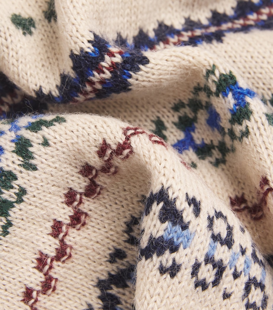 Wool-Alpaca-Blend Jacquard Sweater ECRU Image 5