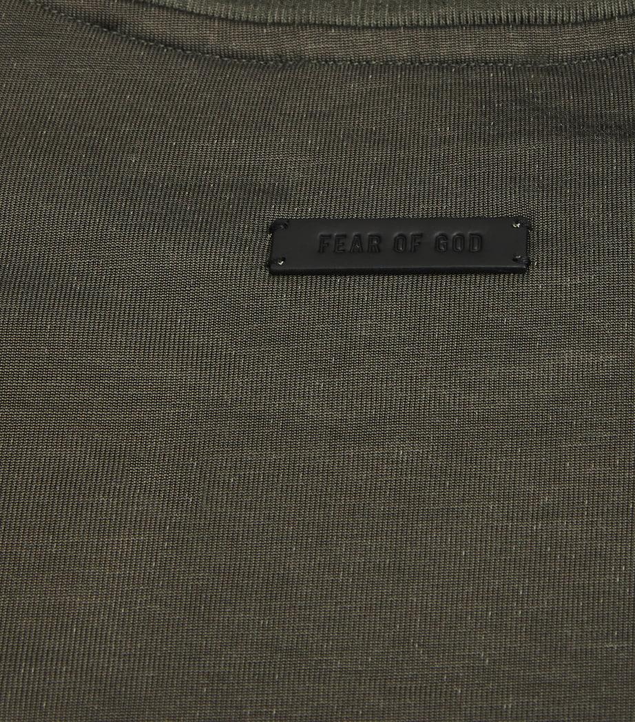 Cotton-Blend Oversized T-Shirt OFF BLACK Image 5