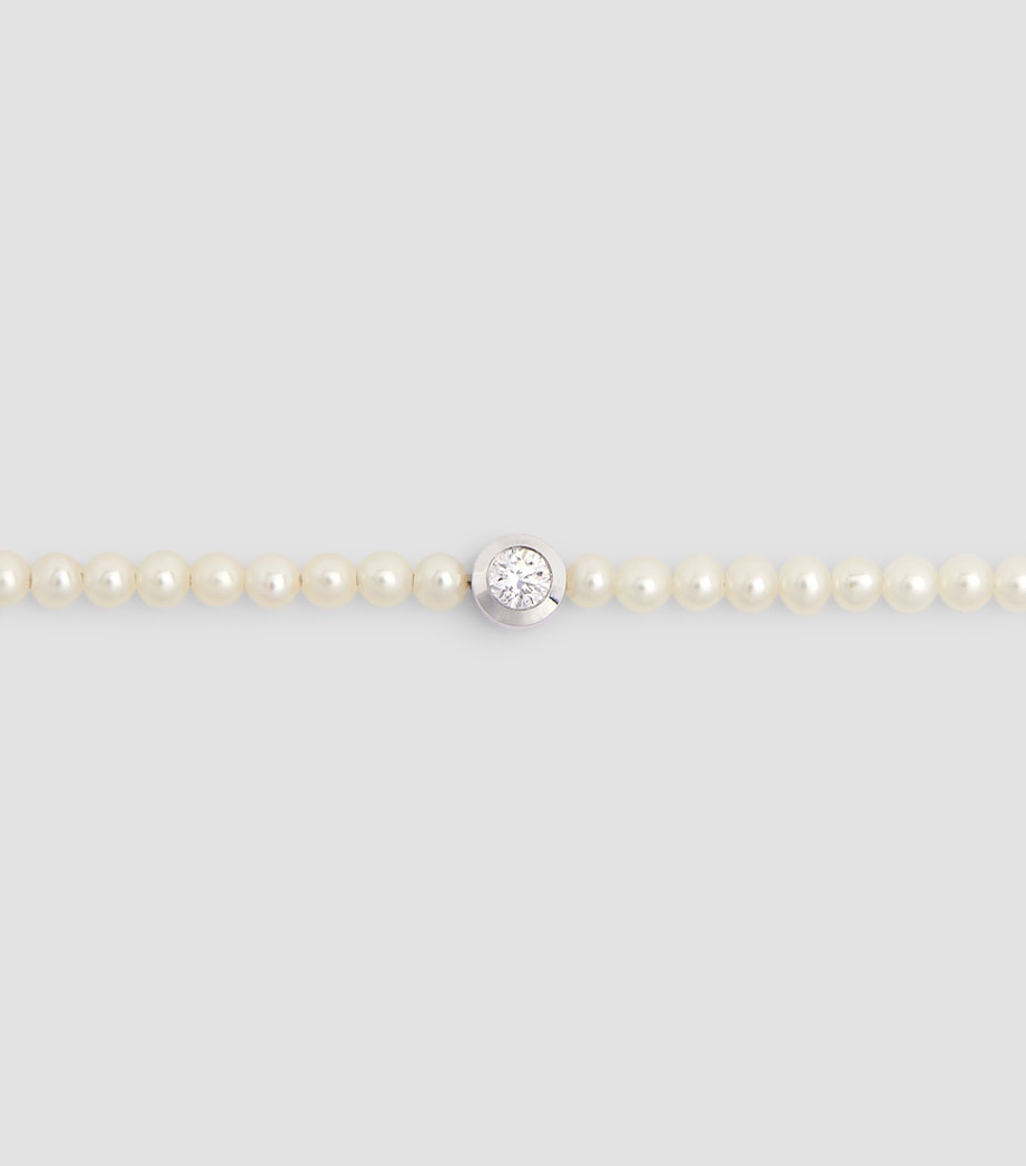 White Gold, Diamond and Pearl Bébé Pure Bracelet PEARL Image 2