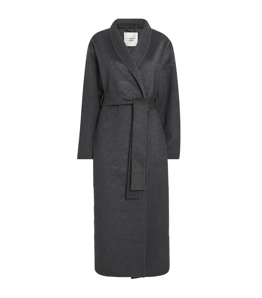 Wool-Cashmere Mara Wrap Coat DARK GREY Image 1