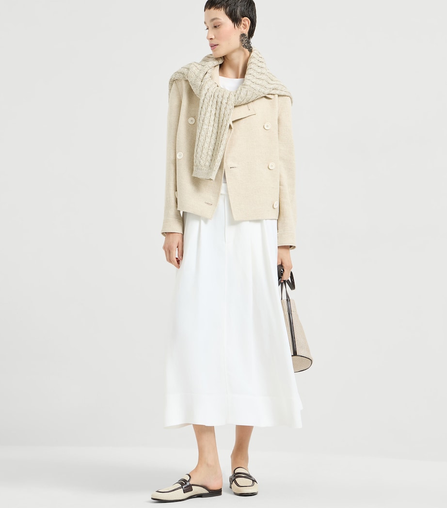 Linen-Blend Sparkling Sweater C8925 Image 6