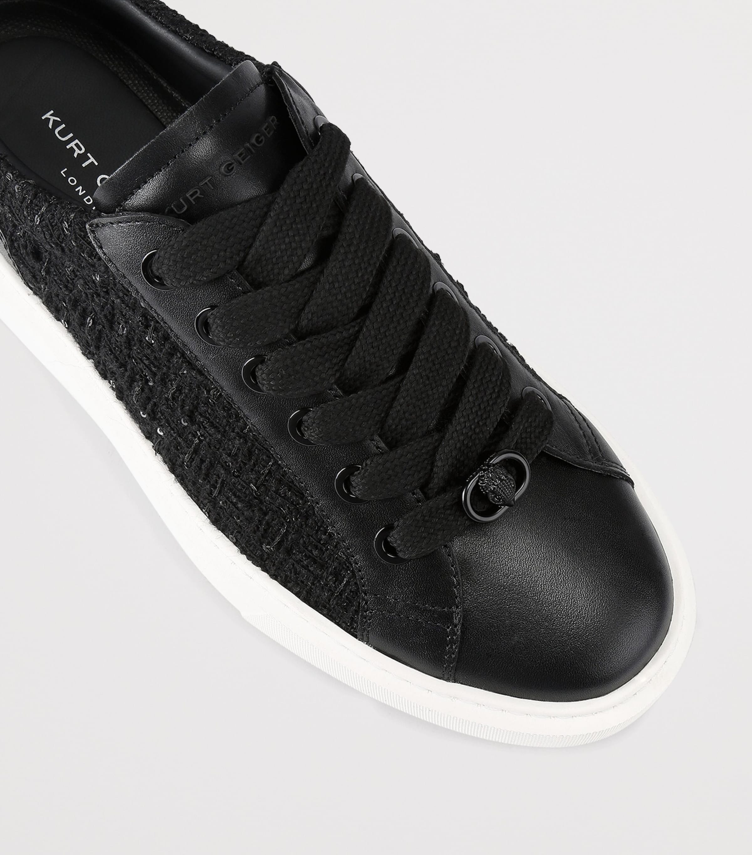Embellished Albion Retro Sneakers BLK/WHITE Image 3