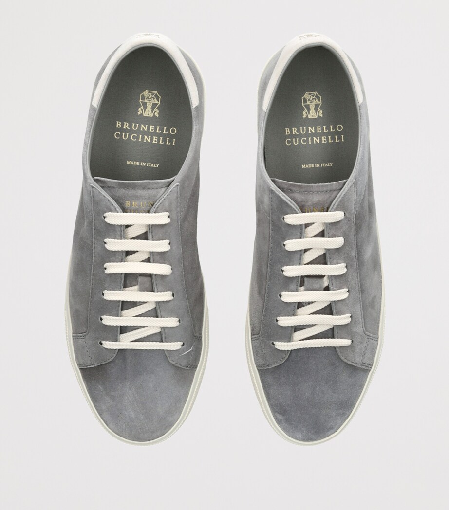 Brunello Cucinelli Suede Sneakers Grey Image 4