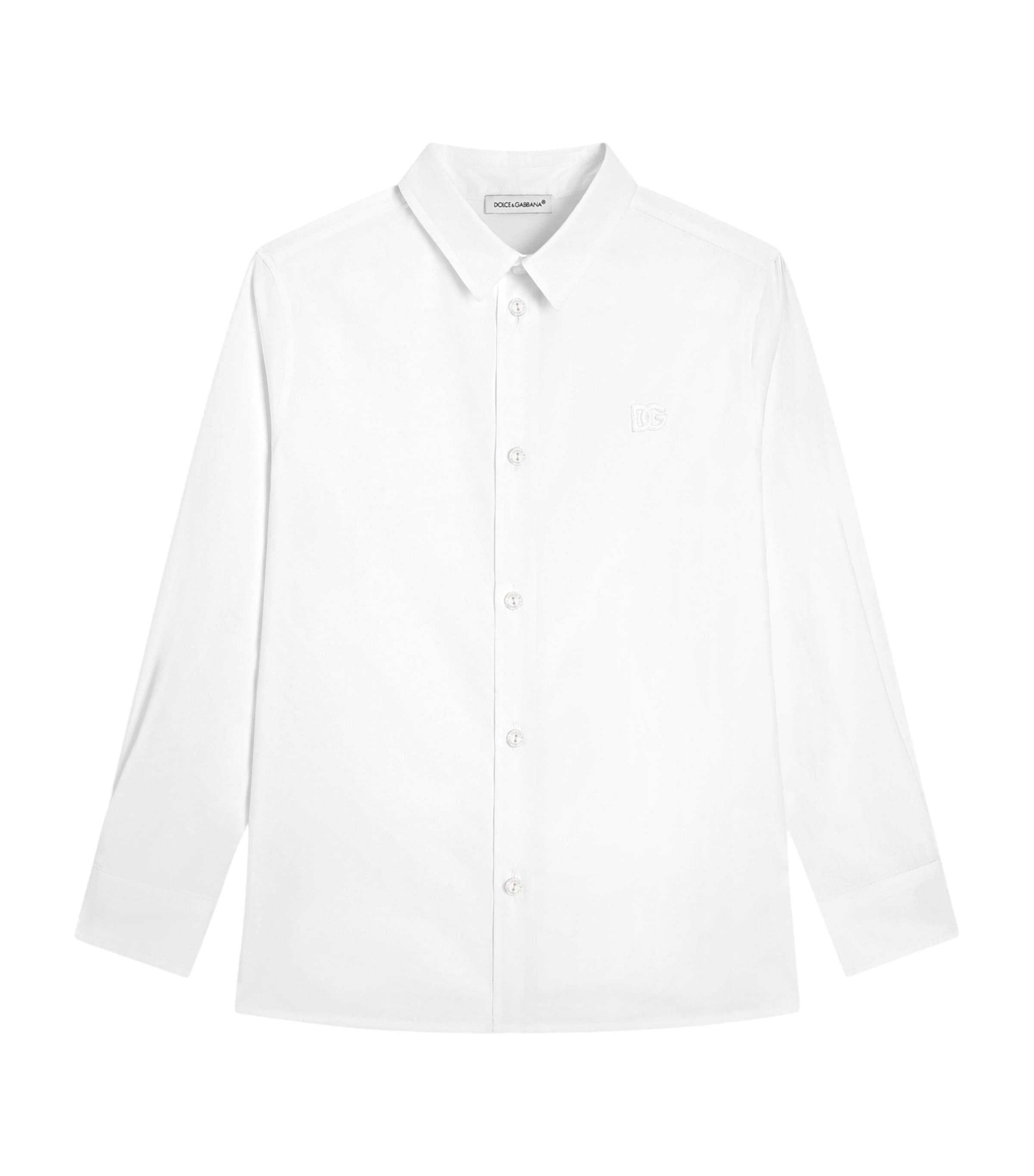 Dolce&Gabbana Kids Cotton Shirt (8-14 Years) Hynbm Leo Fondo Natu Image 1