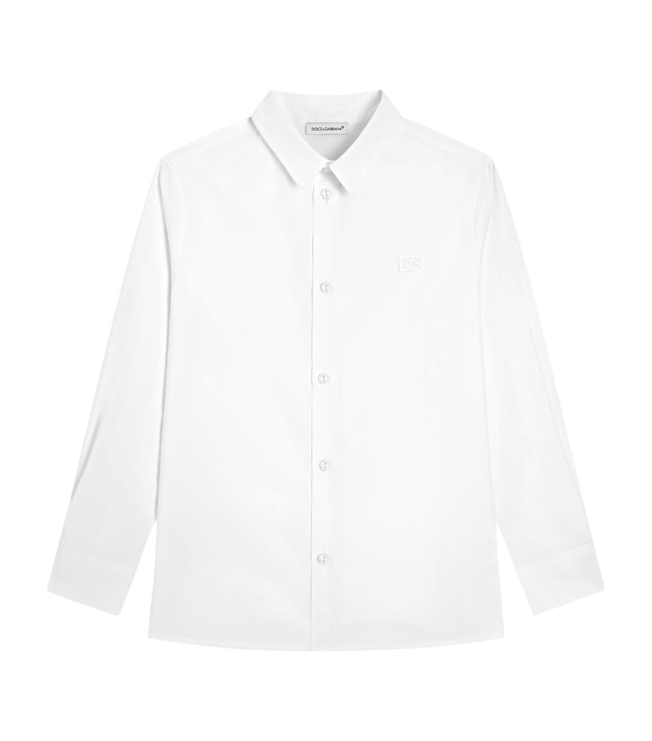 Dolce&Gabbana Kids Cotton Shirt (8-14 Years) Hynbm Leo Fondo Natu Image 1