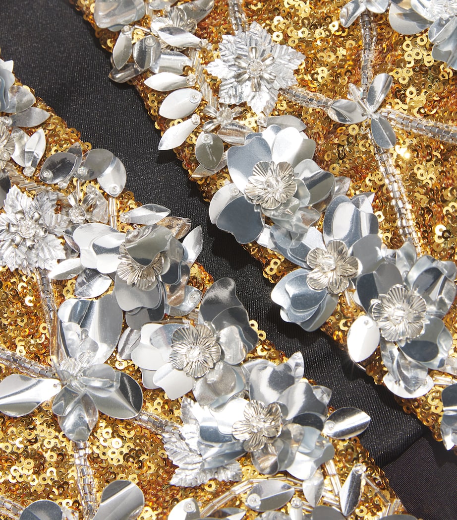 Embroidered Cropped Jacket 903 GOLD MULTI Image 5