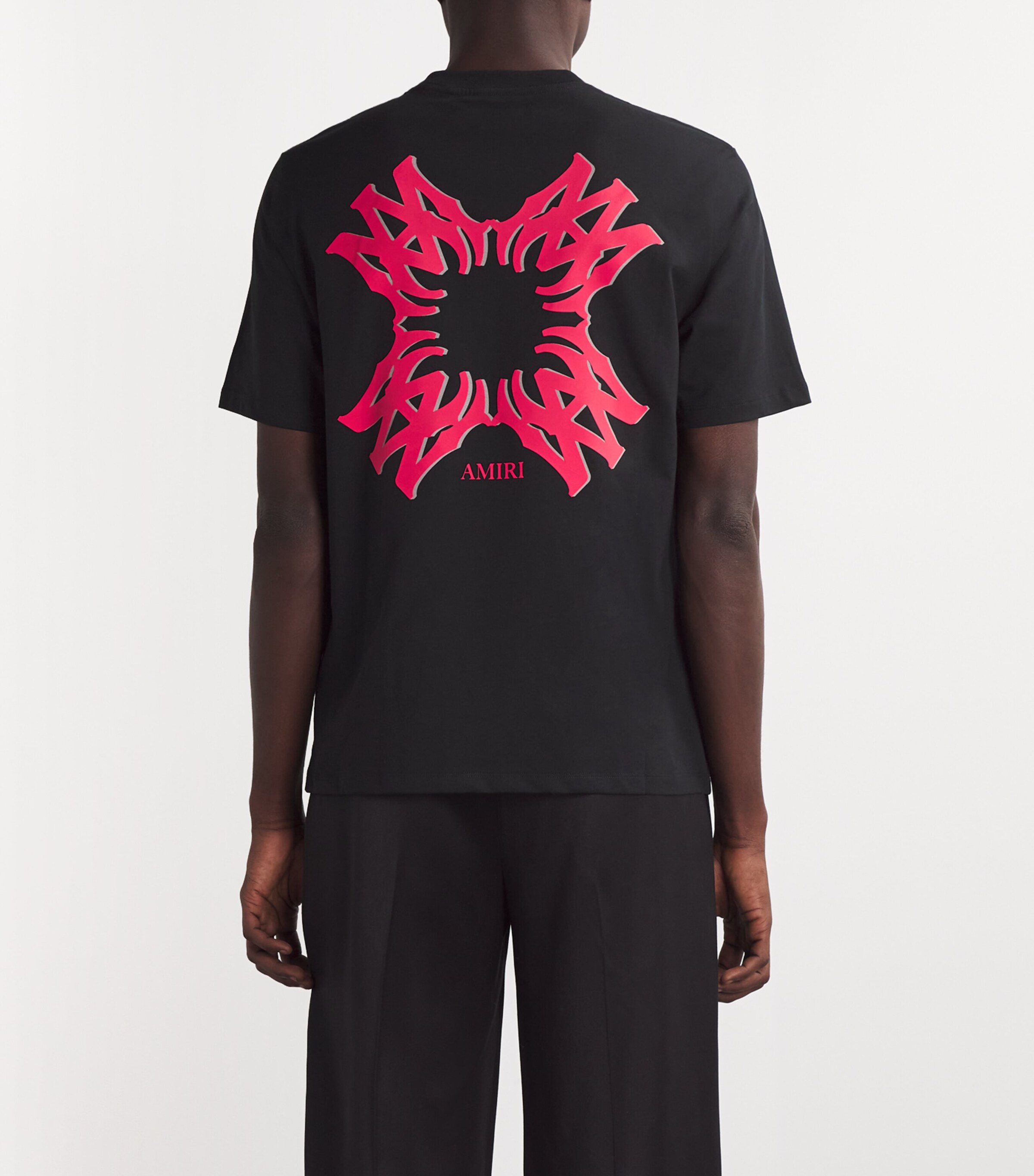 AMIRI Mens Cotton Logo T-Shirt Black Image 4