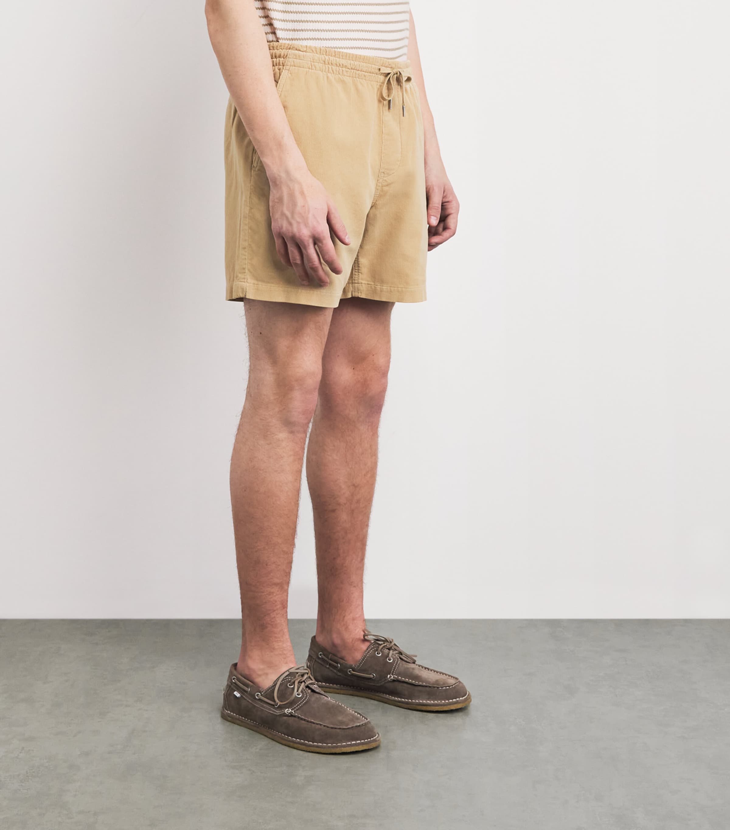 Polo Ralph Lauren Mens Cotton Corduroy Prepster Shorts Vintage Khaki Image 4