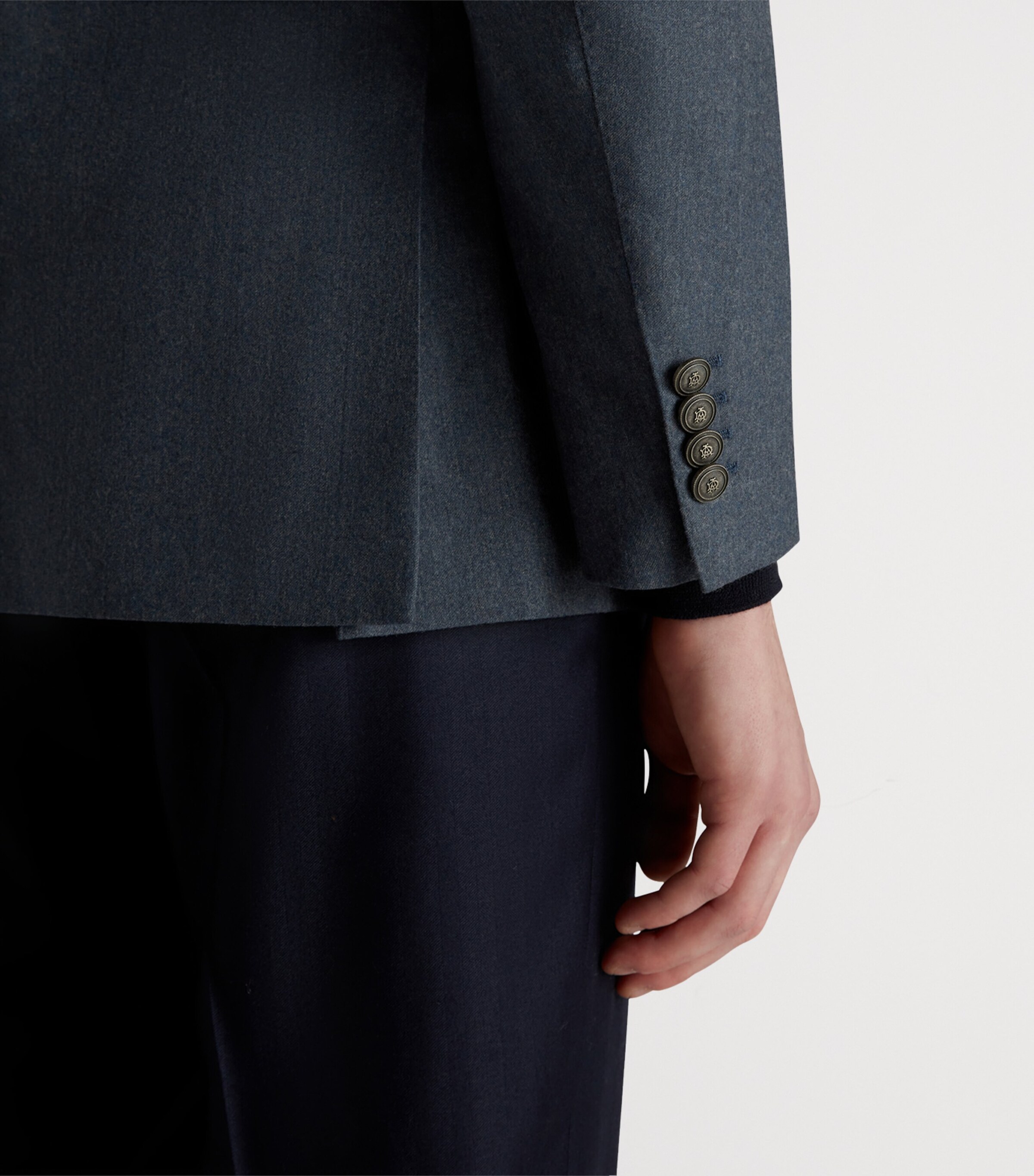 Superfine Merino Wool Flannel Cavendish Blazer 401INDIGO Image 8