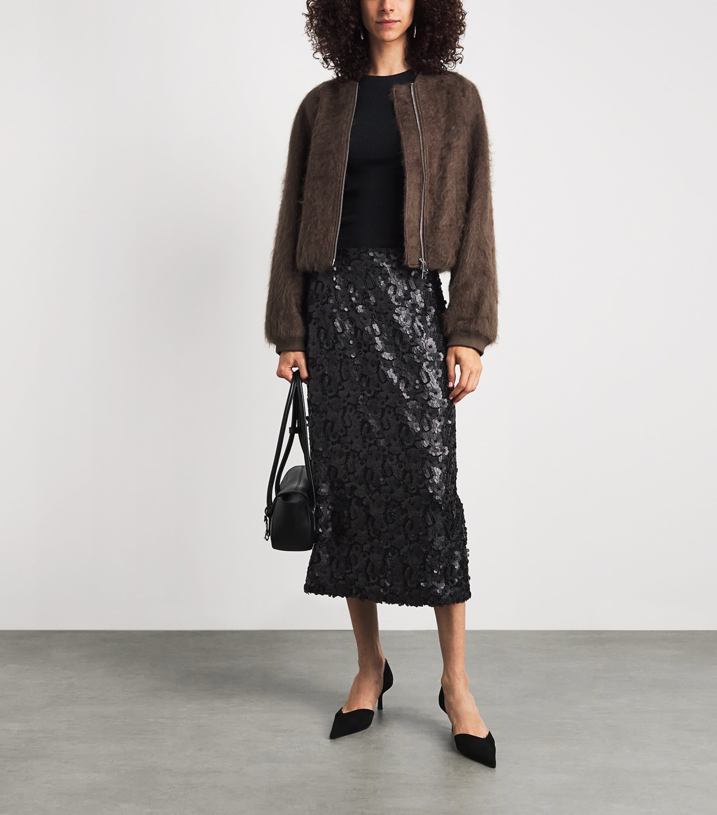 Herskind Womens Anda Midi Skirt Black Image 2