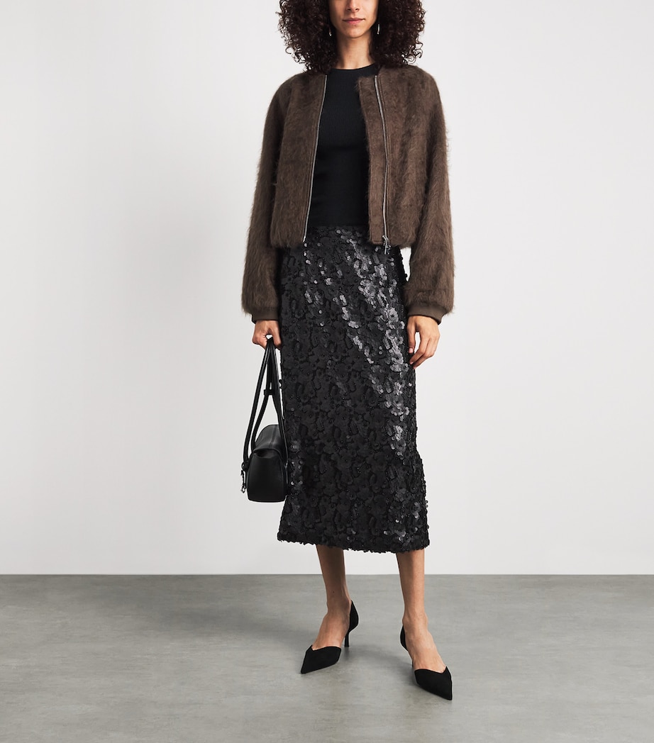 Herskind Womens Anda Midi Skirt Black Image 2