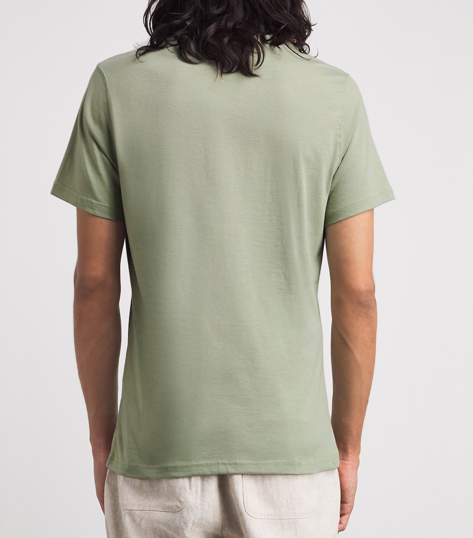 Barbour Mens Printed Moorside T-Shirt Mineral Green Image 5