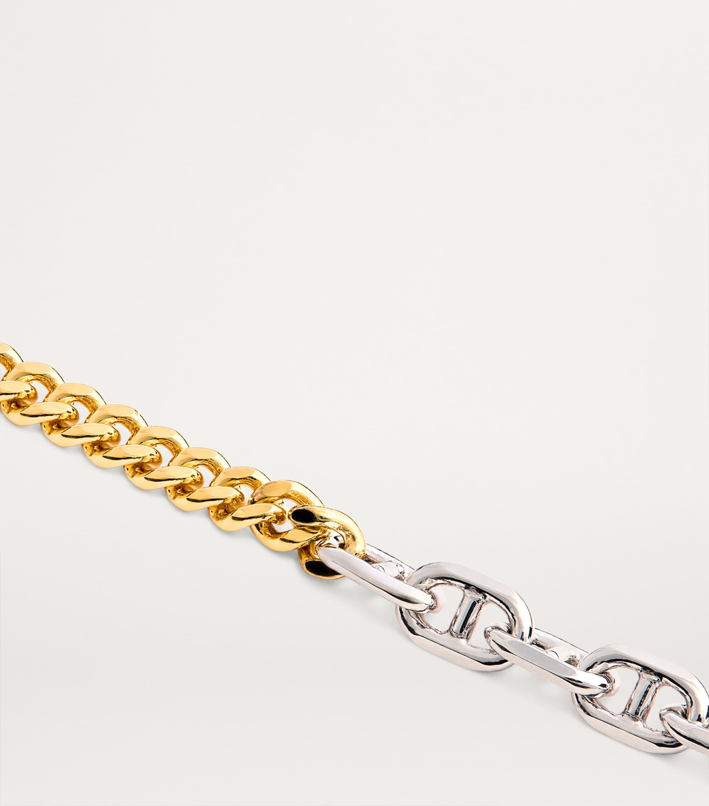 Sterling Silver and Gold-Plated Rue Chain Bracelet NA Image 3